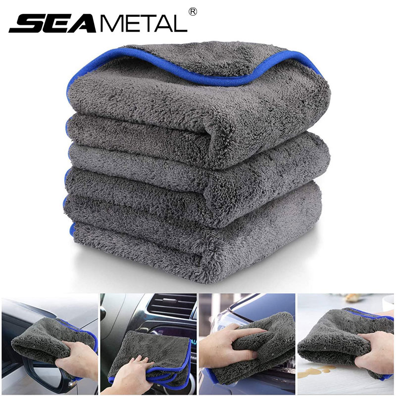 Microfiber Car Drying Towel Super Absorbent - Seametal 1200gsm microfibra toalha de lavagem