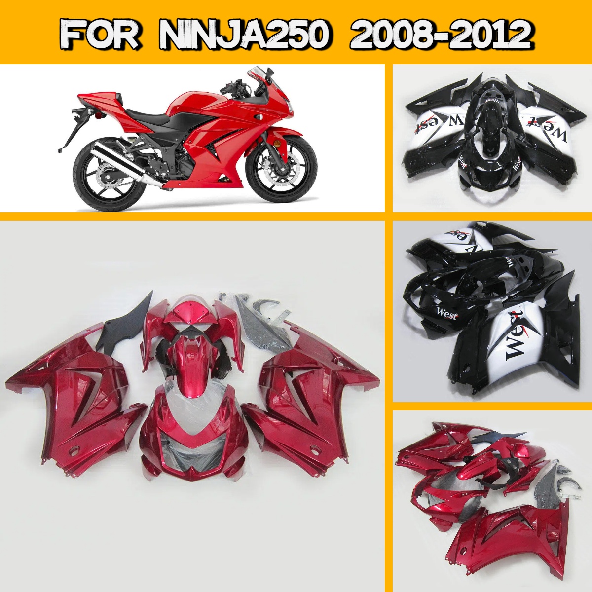 Kit de Carenagens para Motocic - Motorcycle Parts avaliação e preço