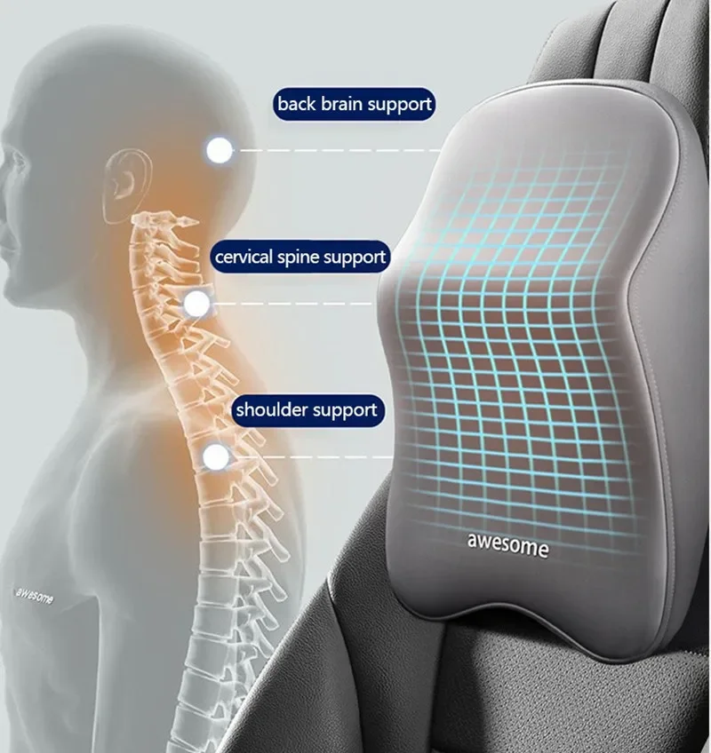 Novo apoio lombar para as cost - Memory Foam Car Neck Pillow Lumbar Support avaliação e preço