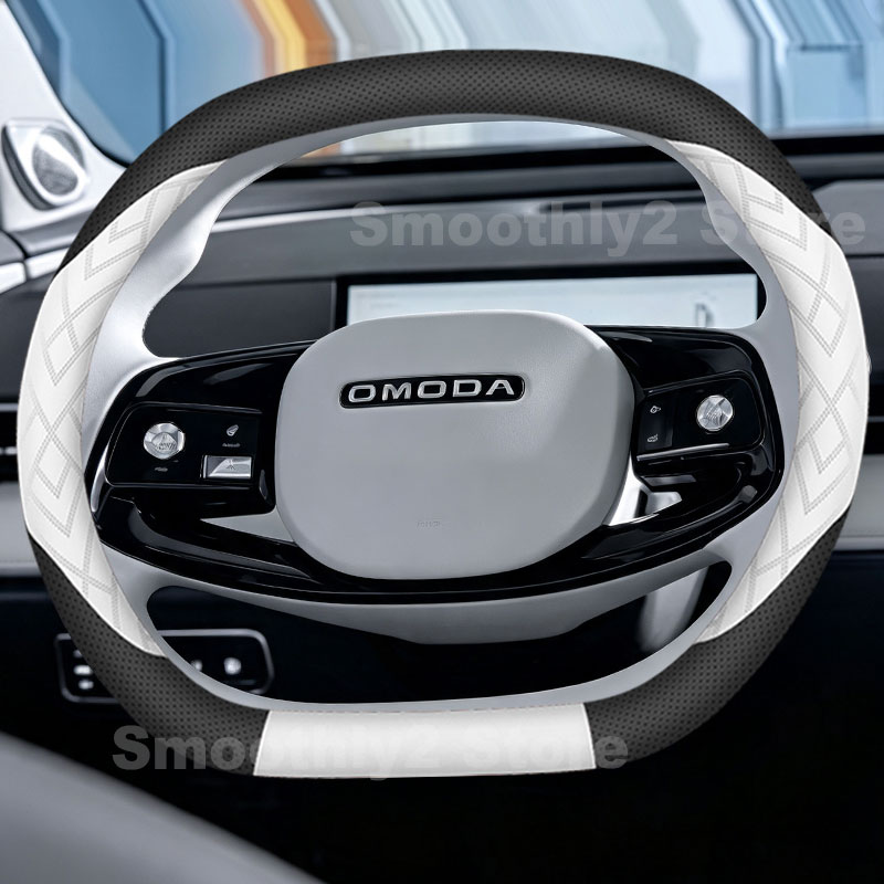 Capa de Volante de Couro para  - Car Steering Wheel Cover Anti Slip Breathable avaliação e preço