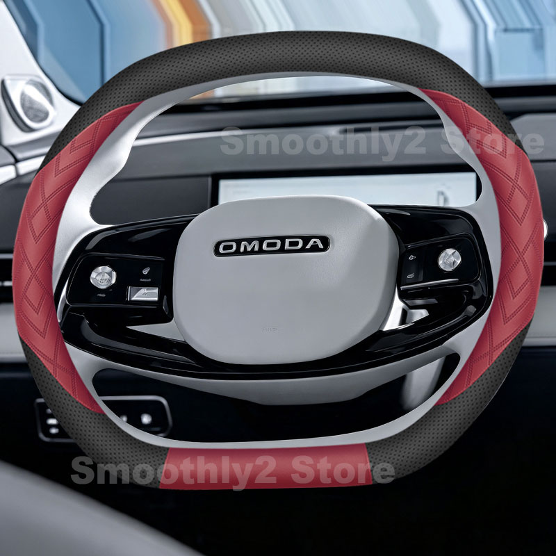 Capa de Volante de Couro para  - Car Steering Wheel Cover Anti Slip Breathable avaliação e preço