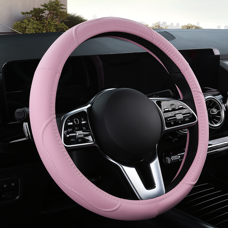 Capa de couro antiderrapante p - Car Steering Wheel Cover Anti Slip Breathable avaliação e preço