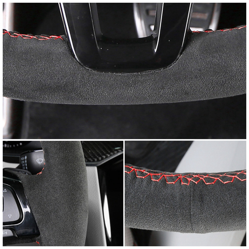 Personalizado costurado à mão  - Car Steering Wheel Cover Anti Slip Breathable avaliação e preço