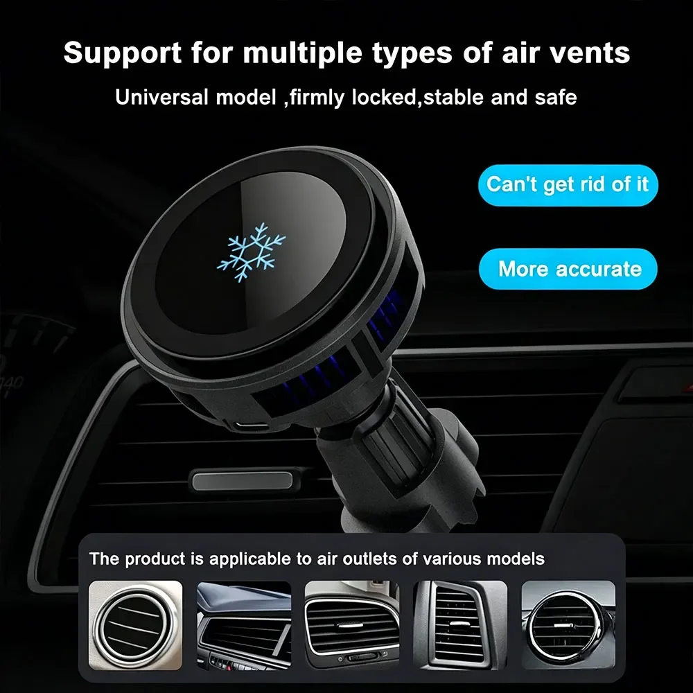 Carregador de carro sem fio ma - Magnetic Phone Holder For Car Vent avaliação e preço