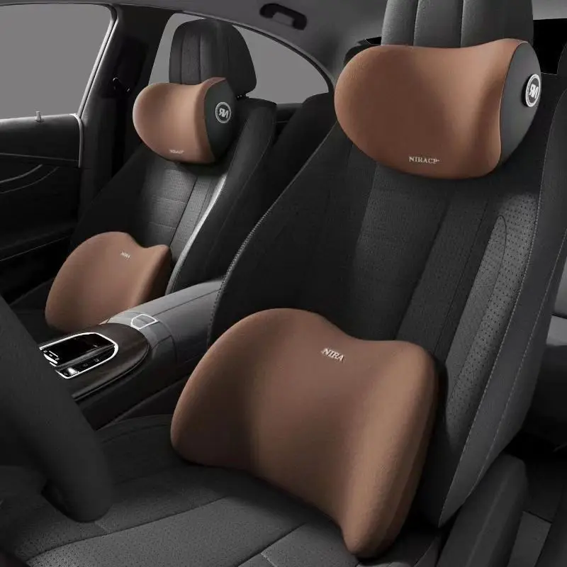 Almofada ergonômica de espuma  - Memory Foam Car Neck Pillow Lumbar Support avaliação e preço