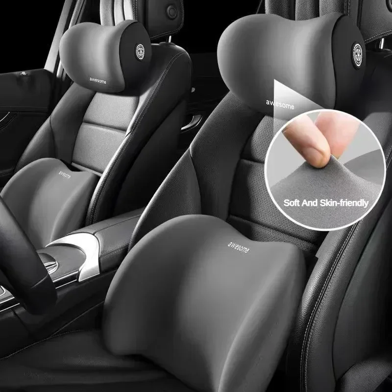 Almofada ergonômica de espuma  - Memory Foam Car Neck Pillow Lumbar Support avaliação e preço