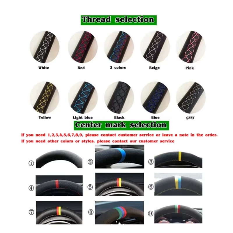 Capa de Volante de Carro em Co - Car Steering Wheel Cover Anti Slip Breathable avaliação e preço
