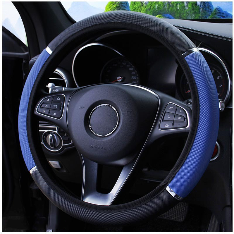 Nova Capa de Volante Antiderra - Car Steering Wheel Cover Anti Slip Breathable avaliação e preço
