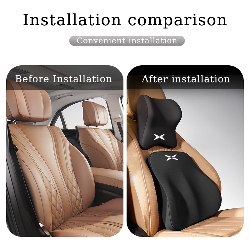 Apoio de cabeça e lombar para  - Memory Foam Car Neck Pillow Lumbar Support avaliação e preço