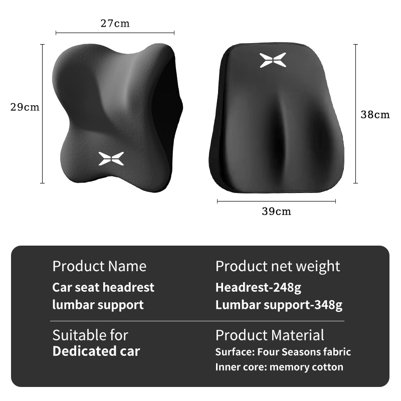 Apoio de cabeça e lombar para  - Memory Foam Car Neck Pillow Lumbar Support avaliação e preço