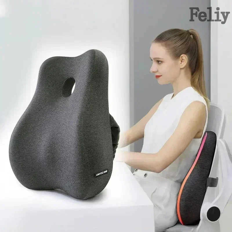 Memória Espuma Almofada Do Ass - Memory Foam Car Neck Pillow Lumbar Support avaliação e preço